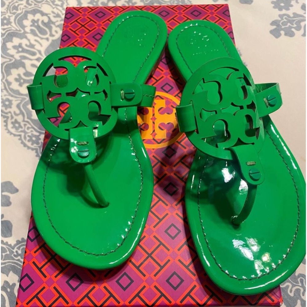Flor green soft patent leather Miller
